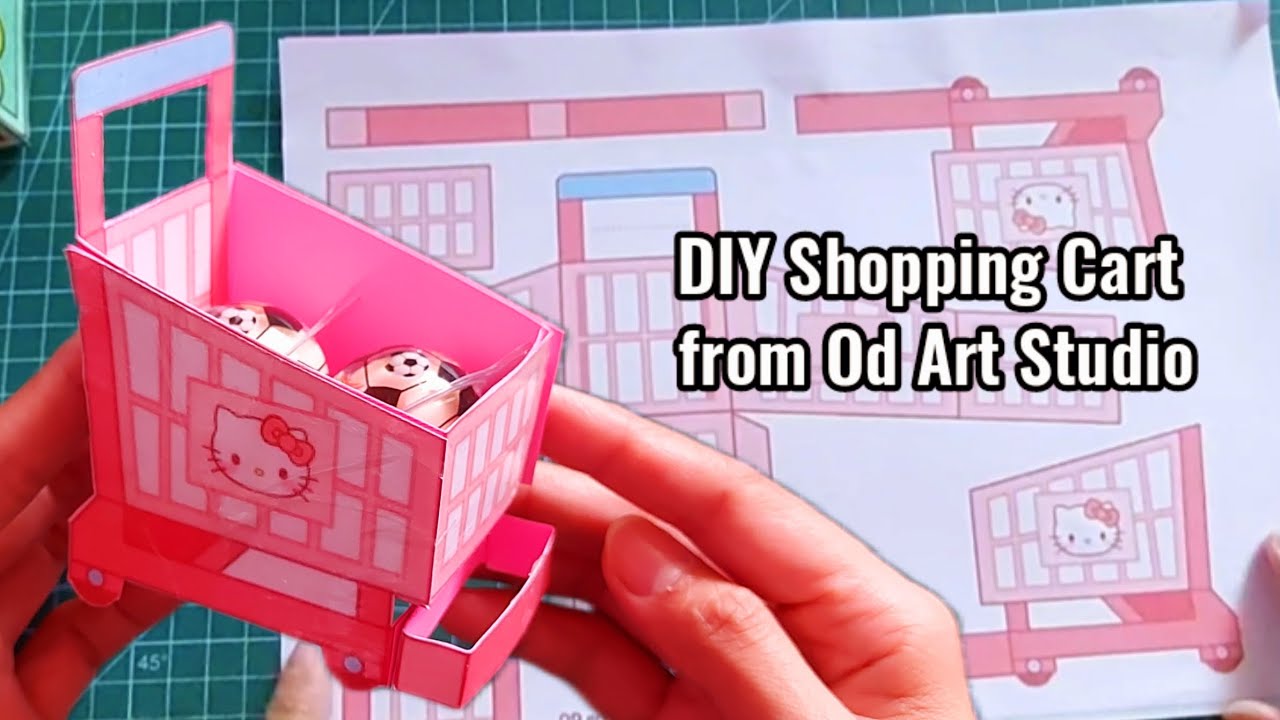 DIY Shopping Cart From Od Studio Art|Paper Toys for Kids|Printable Paper toys|Sanrio|Hello Kitty|