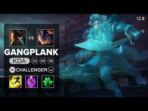 Canna Gangplank vs Rumble Top - KR Challenger - Patch 12.9 Season 12