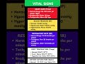 Vital Signs or Cardinal Signs - Key Indicators of Health #vitalsign