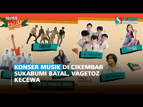 Konser Musik di Cikembar Sukabumi Batal, Vagetoz Kecewa