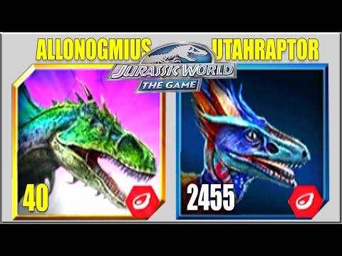 ALLONOGMIUS VS UTAHRAPTOR | JURASSIC WORLD THE GAME