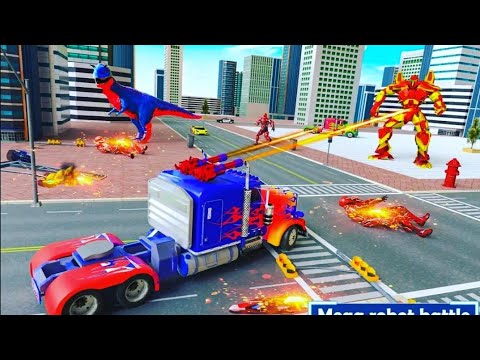 Flying Limo Robot Car Transform: Police Robot Game 2023 || Police Limo Robot Game | Android Gaming