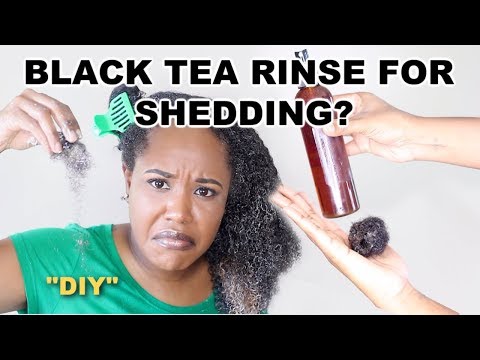 I TRIED A BLACK TEA RINSE ON MY NATURAL HAIR | DOES IT...