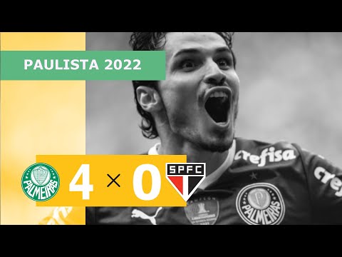 Palmeiras 4 x 0 São Paulo - Gols - 03/04 - Campeonato Paulista 2022