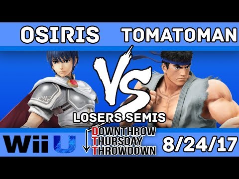 DTT #43 - Osiris (Marth) VS. Tomatoman (Ryu) - SSB4 Losers Semis - Smash for Wii U