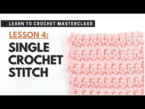 How to Single Crochet for BEGINNERS (sc) | Crochet LESSON 4
