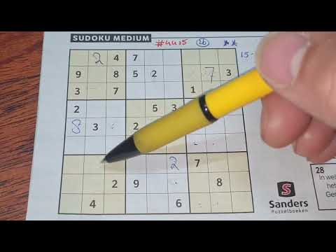 Our Daily Sudoku practice continues. (#4415) Medium Sudoku. 04-16-2022 (No Additional today)