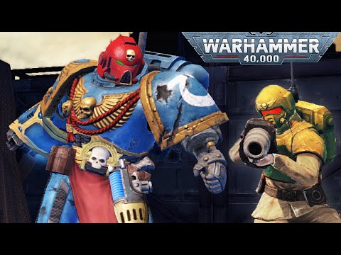 ARENA WITH AI ALLIES: Ultramarines & Guard vs Orks - Warhammer 40k: Space Marine, Augmented Mod
