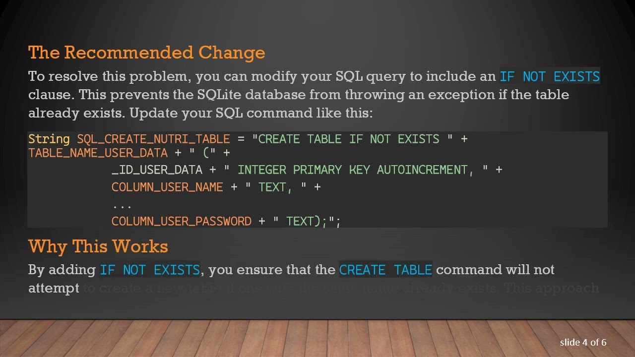 Resolving android.database.sqlite.SQLiteException in Your Live App