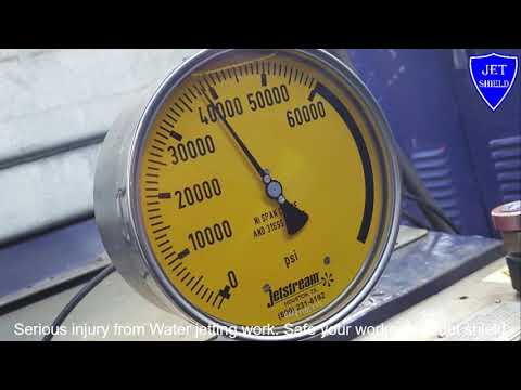 Dyneema wire mess hydro jetting pressure protection suit