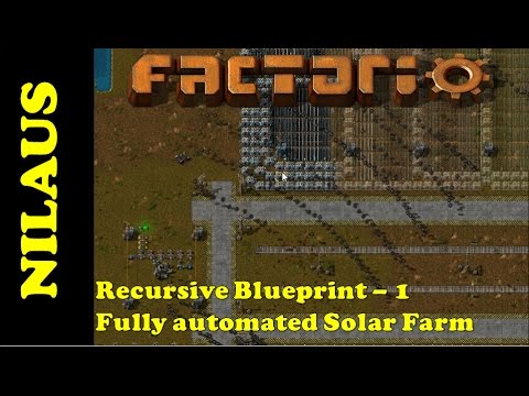 Factorio - Fully automated Solar farm Glider