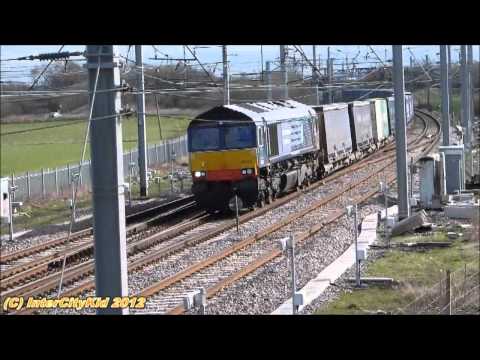 DRS 66305 4S49 Daventry-Grangmouth at Winwick Junction