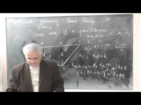 Lesson number GP 54 - Area of a parallelogram