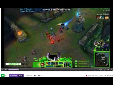 1v1 AnnieBot (Annie) vs Irelia Carries U (Oriana) NA Master/Challenger