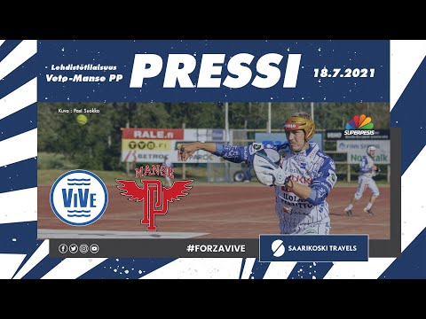 ViVe - Manse PP, lehdistötilaisuus 18.7.2021