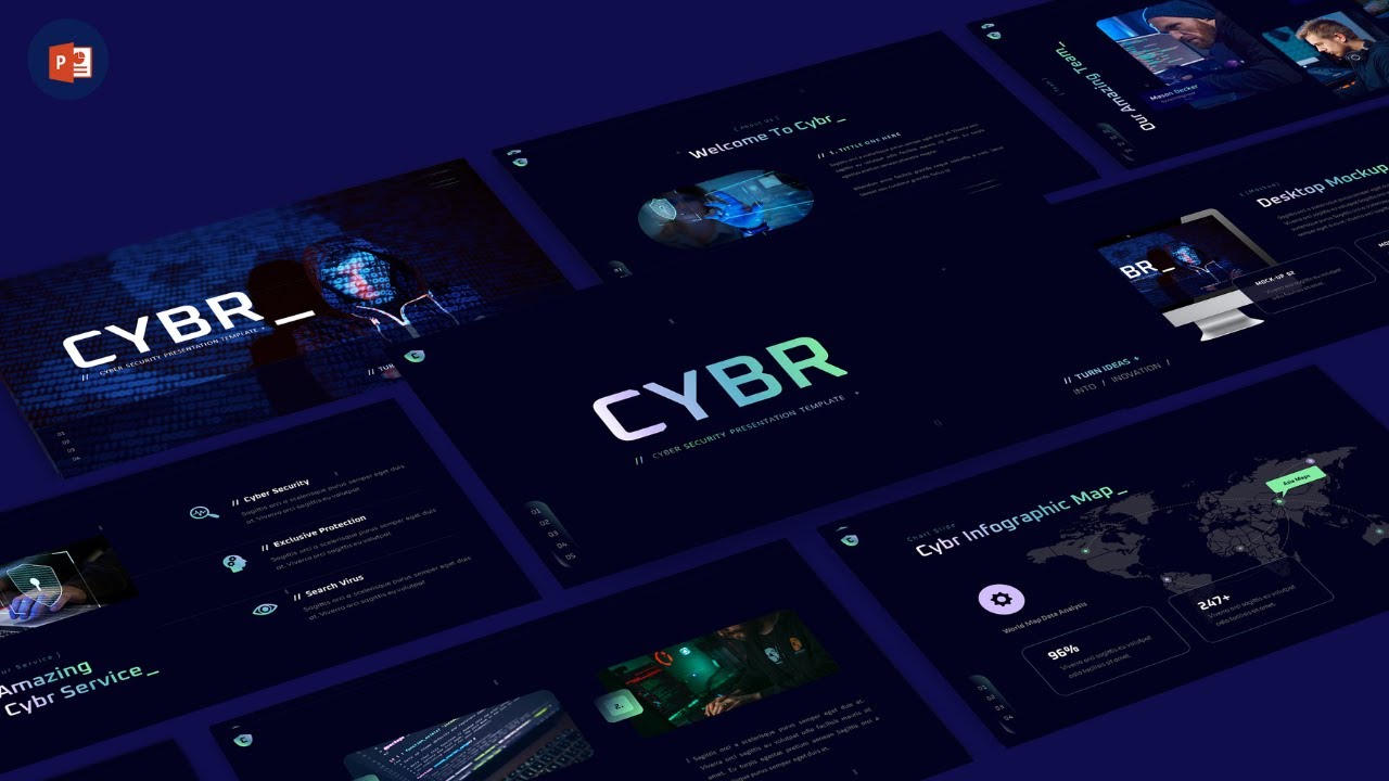 🔴Cyber Security Business Plan presentation template