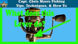 How to use a spinning reel - The Anti Reverse Button