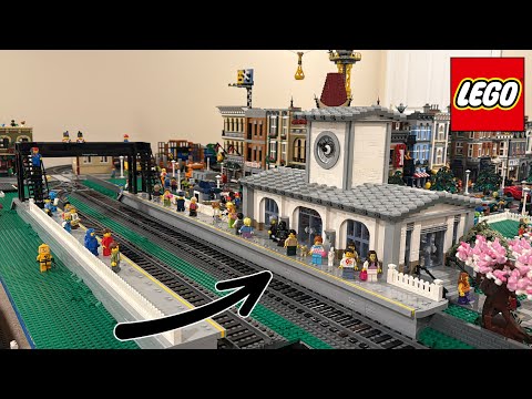 LEGO TRAIN STATION FINISHED | Complete Overview