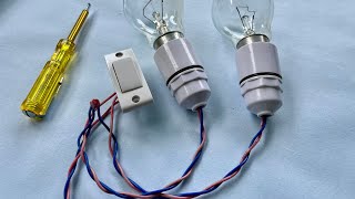Two lamps control by one switch connection 😇|