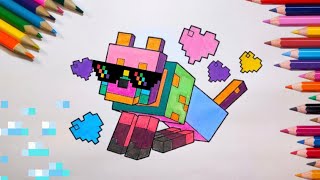 Minecraft coloring pages | create your own colors | watch and relax