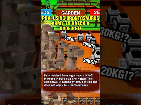 😱 NEW BRONTOSAURUS ARMY EGG HATCHING METHOD!? | Grow a Garden Zen Event HATCHING #growagarden