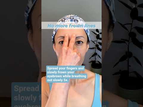 Easy 5 Seconds Facial Exercise To Remove 11 Lines | No More Frown Lines!
