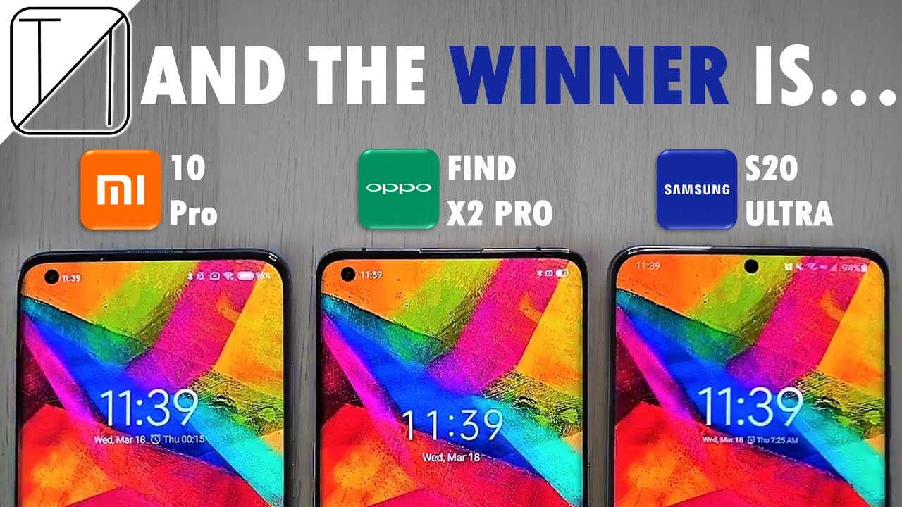 Oppo Find X2 Pro vs Xiaomi Mi 10 Pro vs Samsung S20 Ultra - The Final Verdict