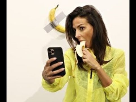 Art Basel: Maurizio Cattelan's $120,000 banana eaten by artist