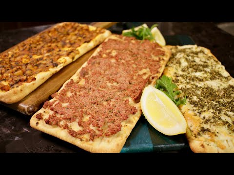 How to make 3 Easy Appetizer Flatbreads (Assyrian Food)
