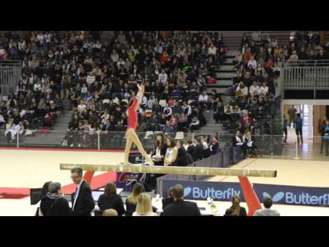 Carla LE CHANONY Poutre - Coupe Nationale Angers 2015