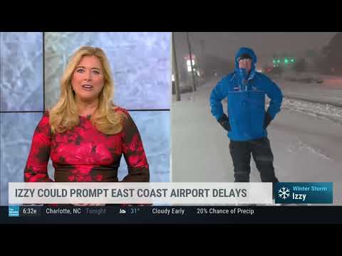 Mike Seidel TWC Winter Storm Izzy Greenville, SC 1-16-2022