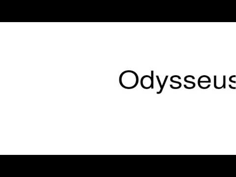 How to pronounce Odysseus
