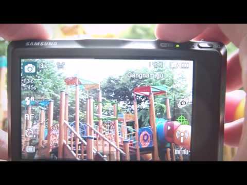 Samsung ST1000 has GPS, bluetooth, wi-fi. you can make a geotag trip.