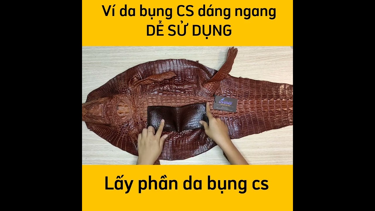 Ví Da Cá Sấu Nam Dáng Ngang VS110N