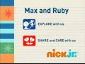 Nick Jr Max Ruby Commercial Break February 2012