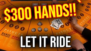 HIGH STAKES LET IT RIDE POKER!!