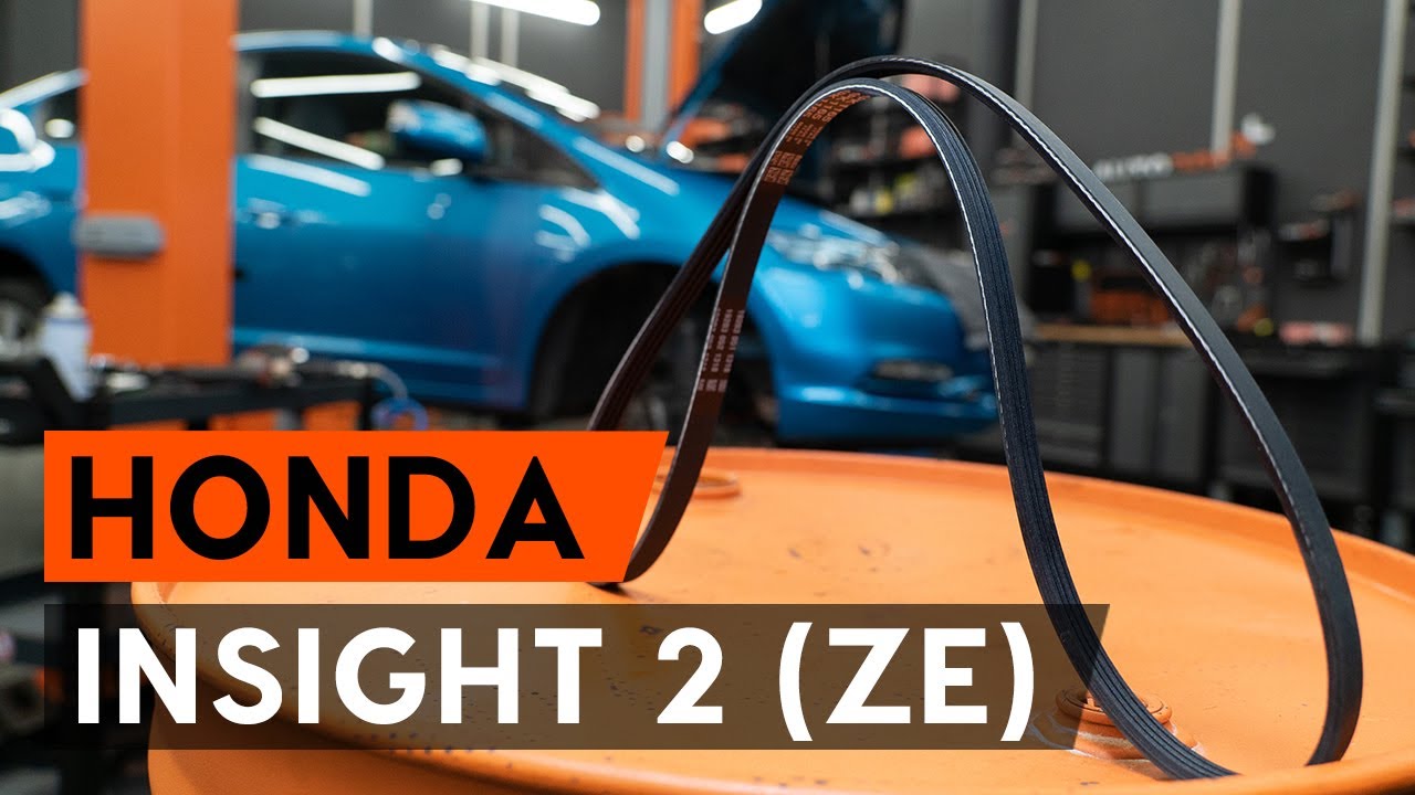 Πώς να αλλάξετε ιμάντας poly-V σε Honda Insight ZE2_ZE3 - Οδηγίες αντικατάστασης