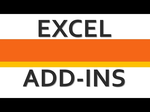 How to enable Excel Add-ins