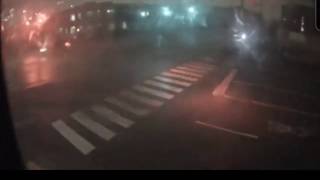 Traffic camera catches EF-3 Tornado rip through Nashville.  March 2020