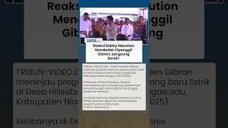 Reaksi Spontan Bobby Nasution saat Dipanggil Gibran, Langsung Berdiri & Ngangguk