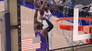 NBA 2K23 Concept Gameplay - Kevin Duant TRADED to 76ers - 76ers vs Lakers!