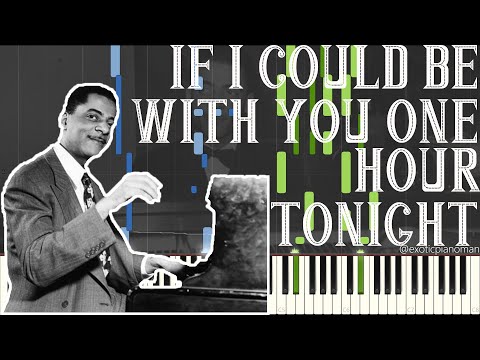 Teddy Wilson - If I Could Be With You One Hour Tonight (Solo Jazz Stride Piano Synthesia)