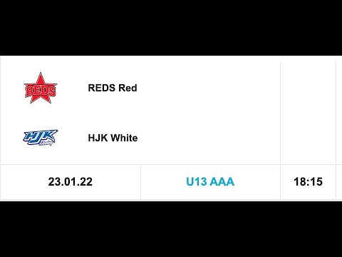 REDS Red - HJK White / U13 23.1.2022 (AAA)