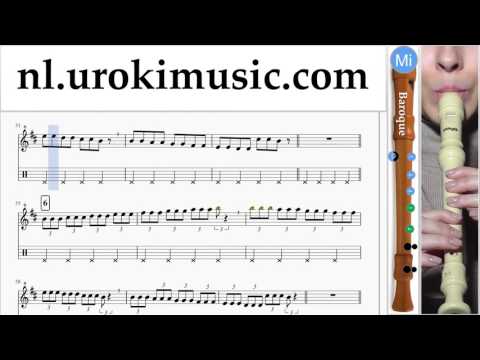 Blokfluit B. Leren Spelen Romeo Santos - Propuesta Indecente Blokfluitles Deel#1 Studie Klasse