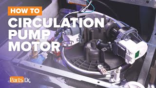 How to replace Circulation Pump Motor part W11032770 on your Whirlpool KitchenAid dishwasher
