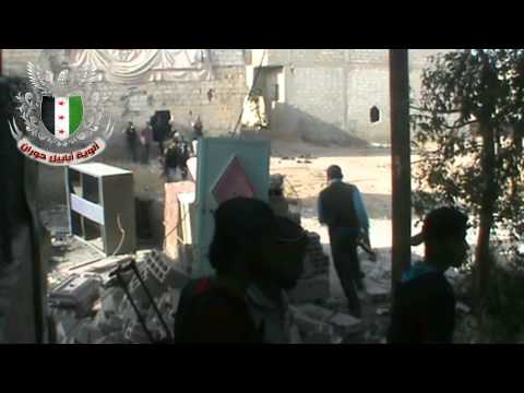 انتشار لواء عبد الله بن مسعود التابع لألوية أبابيل حوران استعداداً لإقتحام مساكن نجها في ريف دمشق