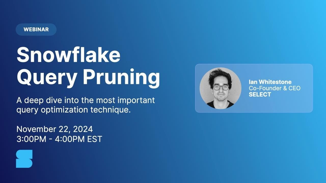 Snowflake Query Pruning: A deep dive