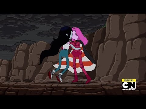 Princess Bubblegum and Marceline kiss | Adventure Time ''come along with me''