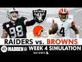 Raiders vs. Browns Simulation Watch Party For 2024 NFL Season | Raiders Week 4 (Madden 25 Rosters)