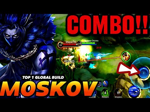 MOSKOV COMBO SKILL 2023 Gameplay Moskov's Supreme Build MOBILE LEGENDS